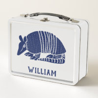 Personalised Navy Blue Armadillo