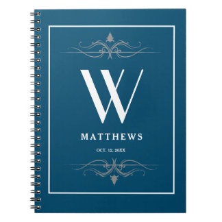 Personalised navy blue Classic  Notebook
