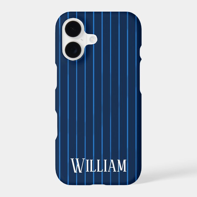 Personalised navy blue pinstripes (Back)