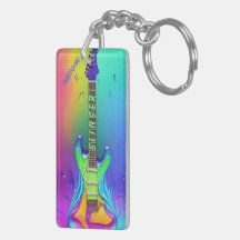 Personalised Neon Guitar Music Lover