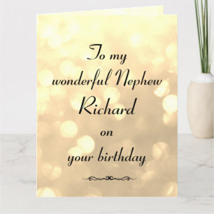Personalised Nephew Birthday Card