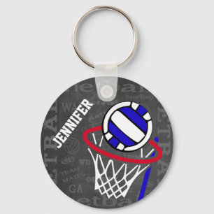 Personalised Netball Keyring
