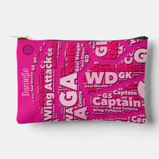 Personalised Netball Makeup Bag