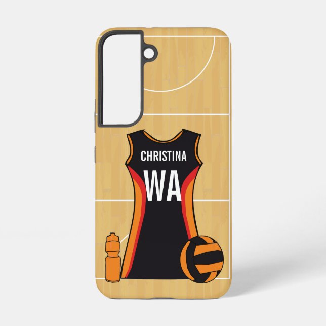 Personalised netball smartphone case (Back)