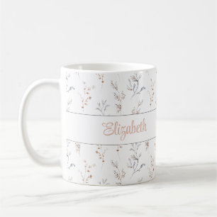 Personalised Neutral Botanical Name Mug