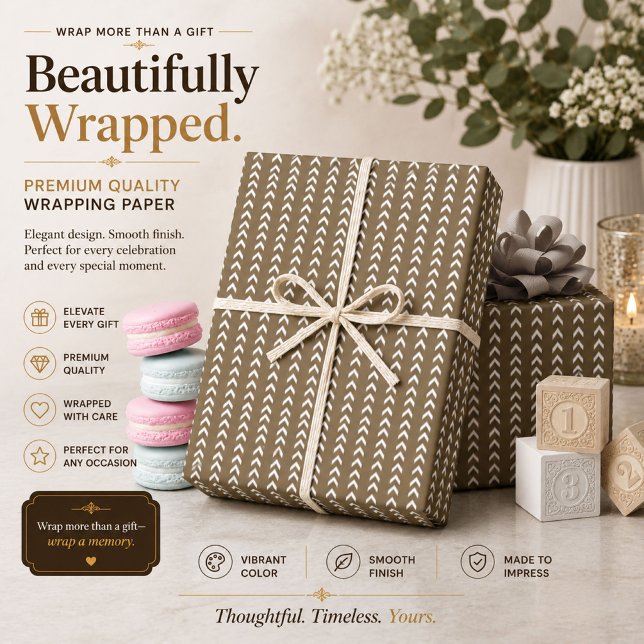 Personalised Neutral Knit Wrapping Paper (Creator Uploaded)