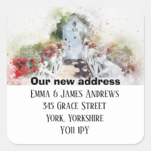 Personalised New Address We’ve Moved Sticker