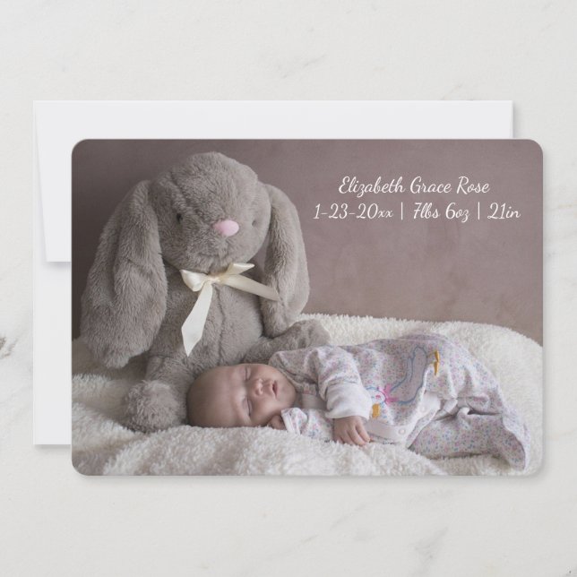 Personalised New Baby Announcement | Card (Front)