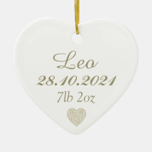 Personalised new baby gift decor keepsake Ornament