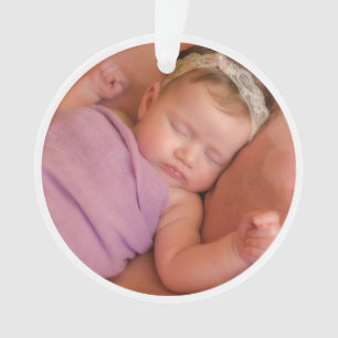 Personalised New Baby Photo Ornament