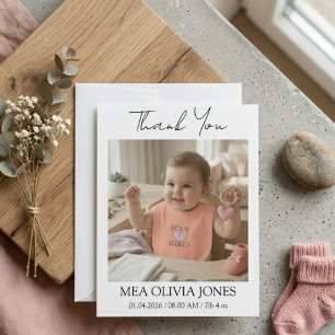 Personalised New Baby Thank You Photo Cards