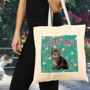 Personalised New Cat Owner Gift – Cute Pet Photo Tote Bag