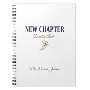 Personalised New Chapter Director Level Promotion Notebook