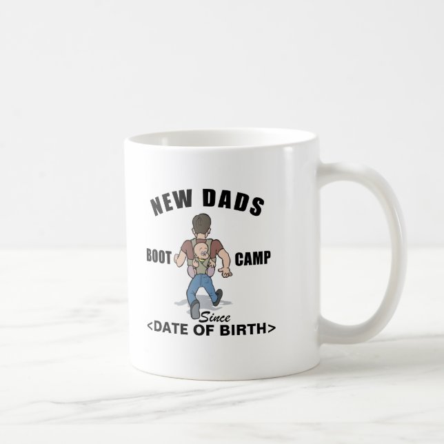 Personalised New Dads Boot Camp Coffee Mug (Right)