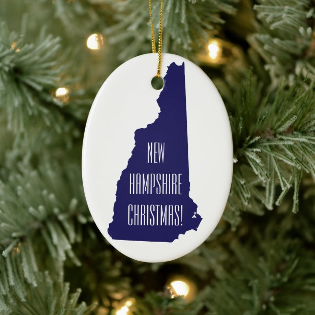 Personalised New Hampshire Christmas Ornament (Tree)