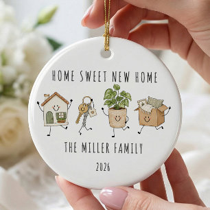 Personalised New Home Family Ornament
