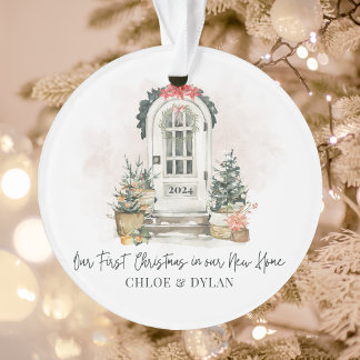 Personalised New Home First Christmas Acrylic Ornament