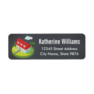 Personalised New Home Return Address Label