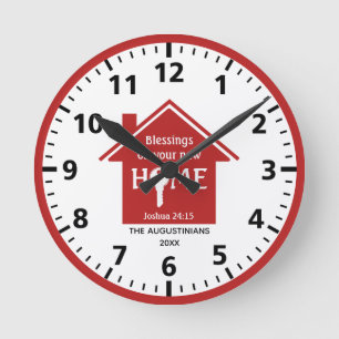 Personalised New Home Round Clock