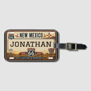 Personalised New Mexico Route 66 Design Luggage Tag