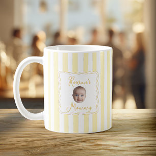 Personalised New Mum Baby Name Face Photo Coffee Mug