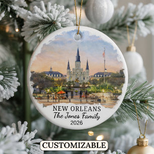 Personalised New Orleans Ornament Custom Louisiana