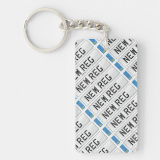 Personalised New Reg Keyring