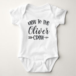 Personalised New to The Cousin Crew Baby Bodysuit