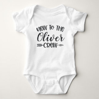 Personalised New to The Cousin Crew Baby Bodysuit