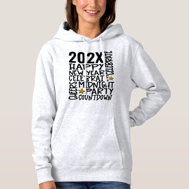 Personalised New Years Eve Hoodies Family Party (Front)