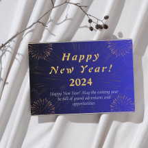 Personalised New Year's Greeting Card