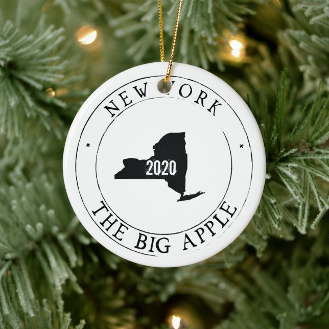Personalised New York Ornament (Tree)
