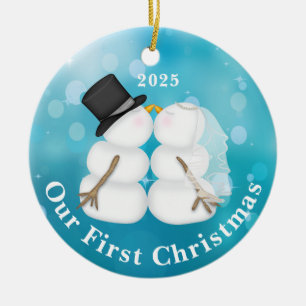 Personalised Newlywed Christmas Ornament