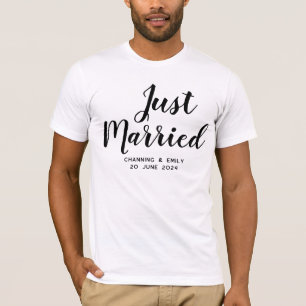 Personalised Newlywed Honeymoon Just Married T-Shirt