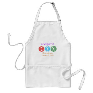 Personalised newlywed newlyweds apron