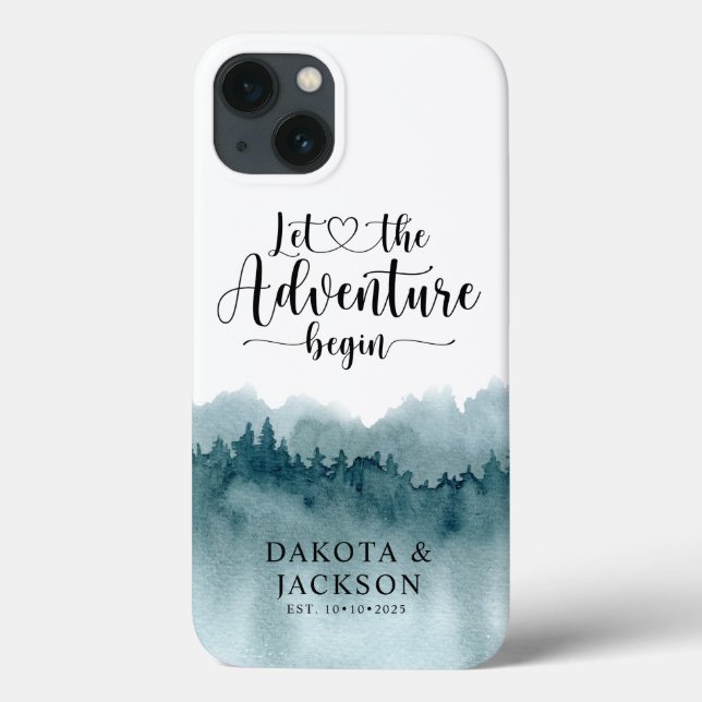 Personalised Newlyweds Forest Adventure  Case-Mate iPhone Case (Back)