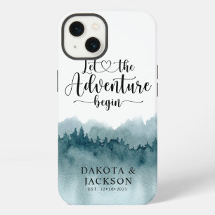 Personalised Newlyweds Forest Adventure iPhone 13 Case