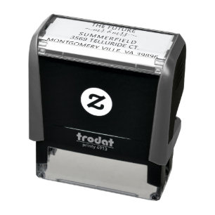 Personalised Newlyweds Name Script Monogram Self-inking Stamp