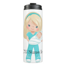 Personalised NICU Nurse Holding Baby Christmas