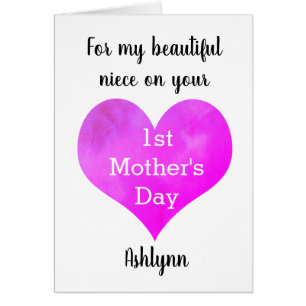 Personalised Niece 1st Mother's Day