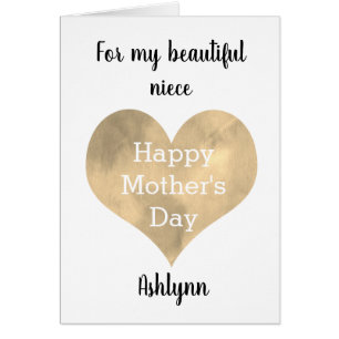 Personalised Niece Mother's Day