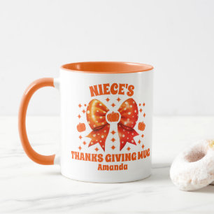 Personalised Niece's Thanksgiving Mug