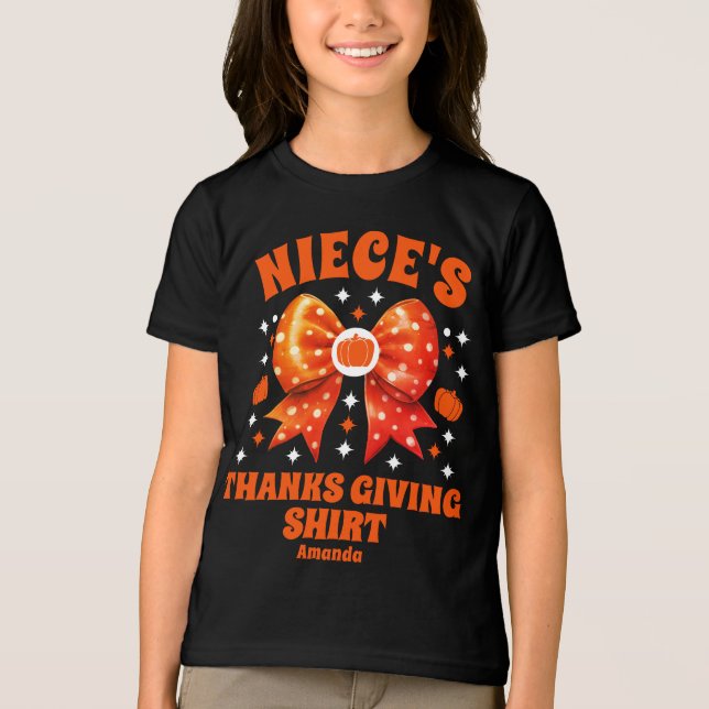 Personalised Niece's Thanksgiving Shirt (Front)