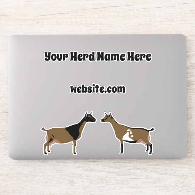 Personalised Nigerian Dwarf Dairy Goat (Computer)