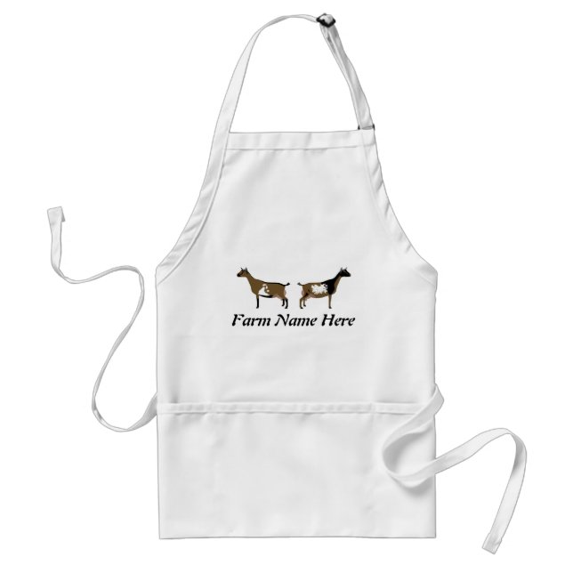 Personalised Nigerian Dwarf Dairy Goat Farm Standard Apron (Front)