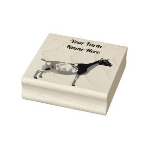 Personalised Nigerian Dwarf Dairy Goat Rubber Stamp