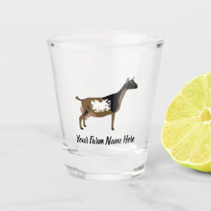Personalised Nigerian Dwarf Dairy Goat Shot Glass