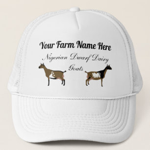 Personalised Nigerian Dwarf Dairy Goat Trucker Hat