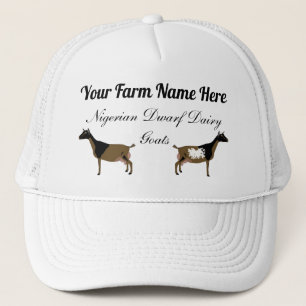 Personalised Nigerian Dwarf Dairy Goat Trucker Hat