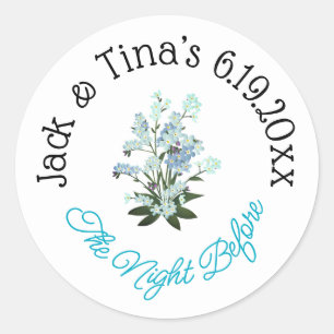 Personalised night before stickers